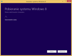 Tworzenie nośnika instalacyjnego Windows 8 - szacowanie czasu pobierania